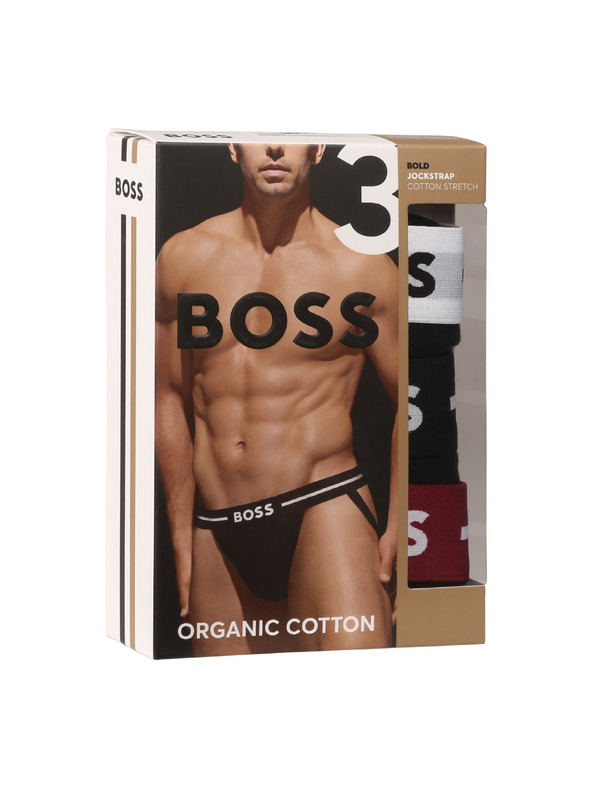 BOSS Három darabos csomag - férfi jockstrap BOSS többszínű