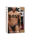 BOSS Három darabos csomag - férfi jockstrap BOSS többszínű