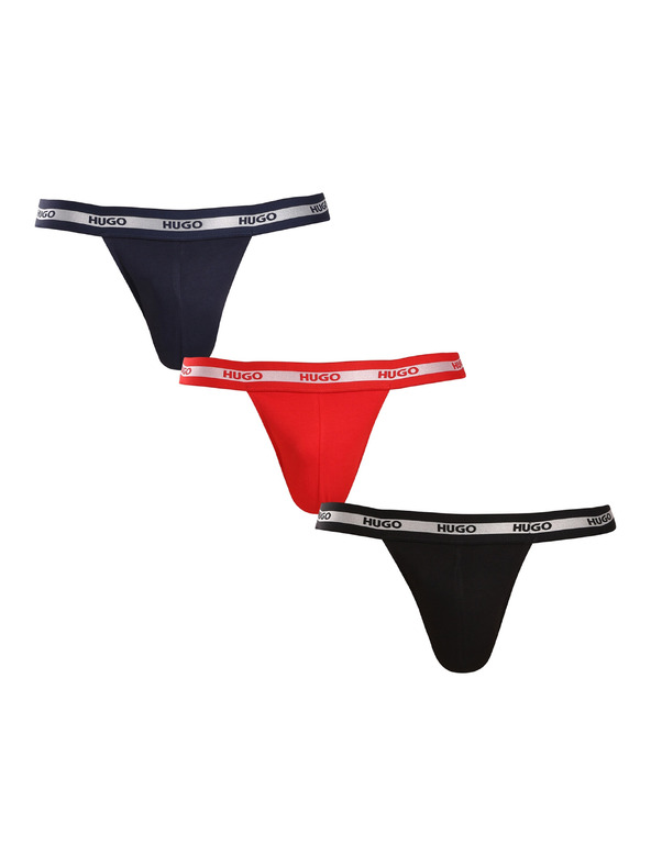 HUGO Három darabos csomag - férfi jockstrap HUGO többszínű