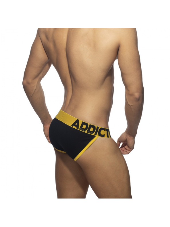 ADDICTED Addicted Open Fly férfi bikini slip fekete