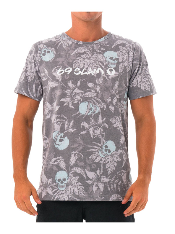 69slam 69SLAM férfi póló WILD GARDEN BLUE HANS