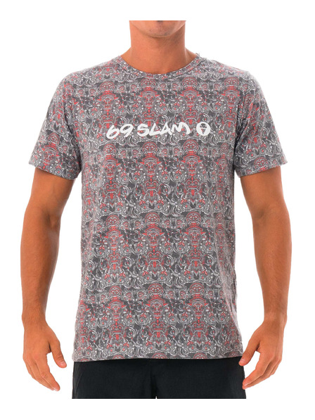69slam 69SLAM férfi póló TOTEM MASK BLACK HANS