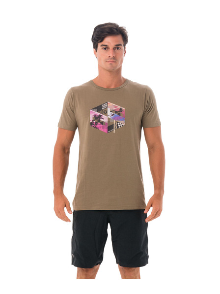 69slam 69SLAM férfi póló LIFESTYLE KHAKI DNA