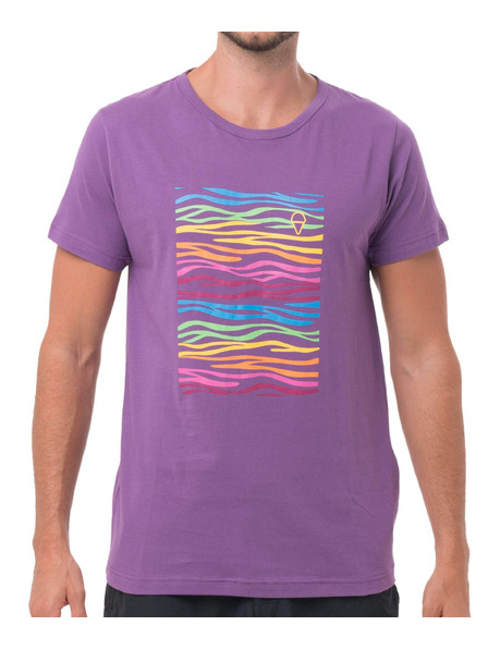 69slam 69SLAM férfi póló ZEBRA NEON PURPLE