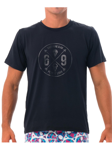 69slam 69SLAM férfi póló CROSS BLACK UPF +30