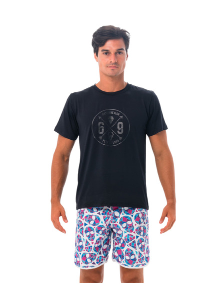 69slam 69SLAM férfi póló CROSS BLACK UPF +30