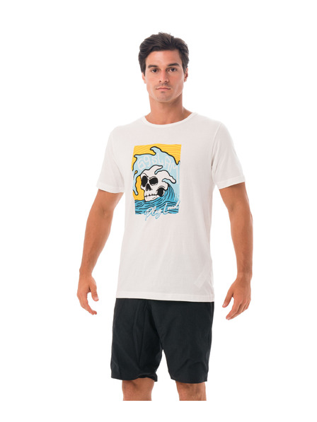 69slam 69SLAM férfi póló SKULL ISLE WHITE