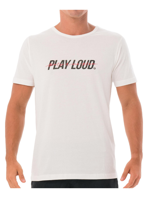 69slam 69SLAM férfi póló PLAYLOUD WHITE DNA