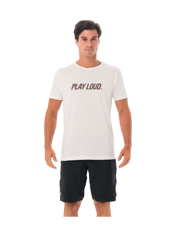 69slam 69SLAM férfi póló PLAYLOUD WHITE DNA