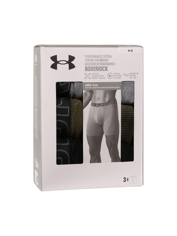 Under Armour Férfi boxeralsó Under Armour M UA Perf Cotton Nov 6in - 3pk