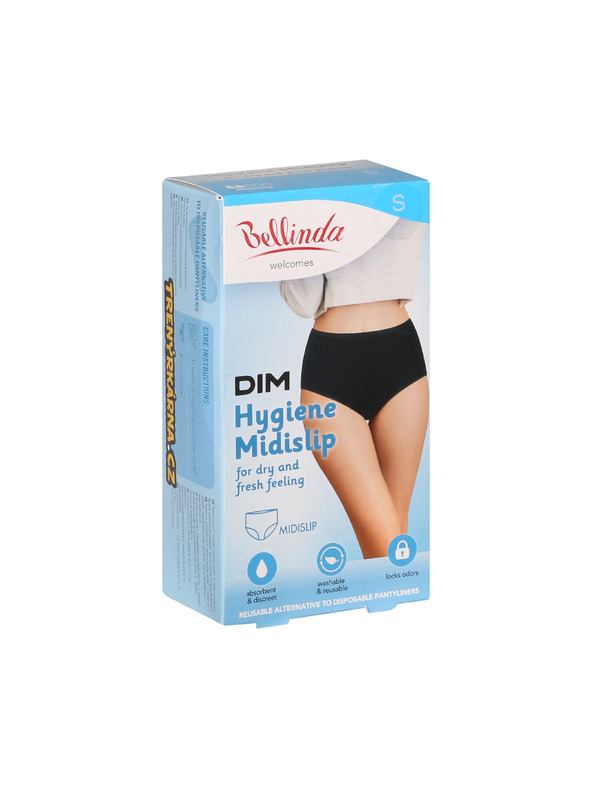 Bellinda Fekete Bellinda Hygiene Midislip női magas derekú menstruációs bugyi