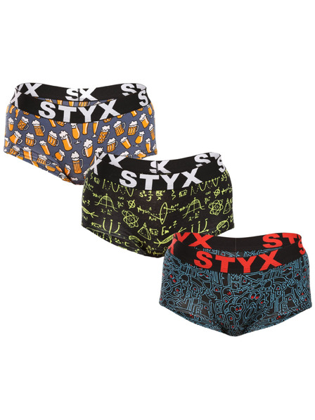 Styx Három darabos készlet - Styx art női bugyi lábszárral több színben