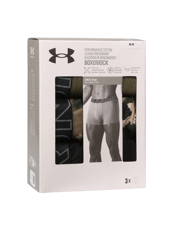 Under Armour Férfi boxeralsó Under Armour M UA Perf Cotton Nov (3pk)