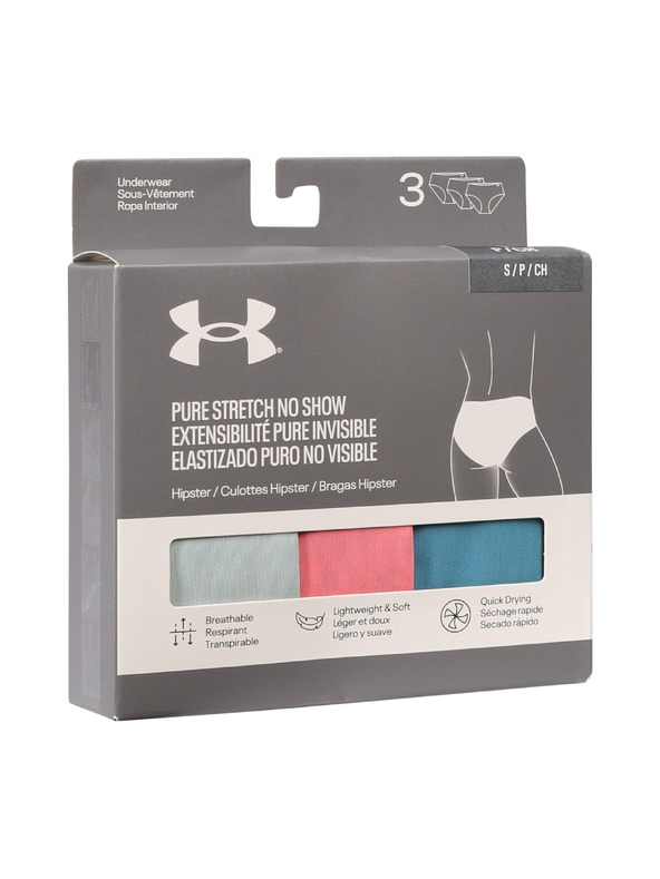 Under Armour Női bugyi Under Armour Ua Pure Stretch No Show Hipster-Solid - 3pk