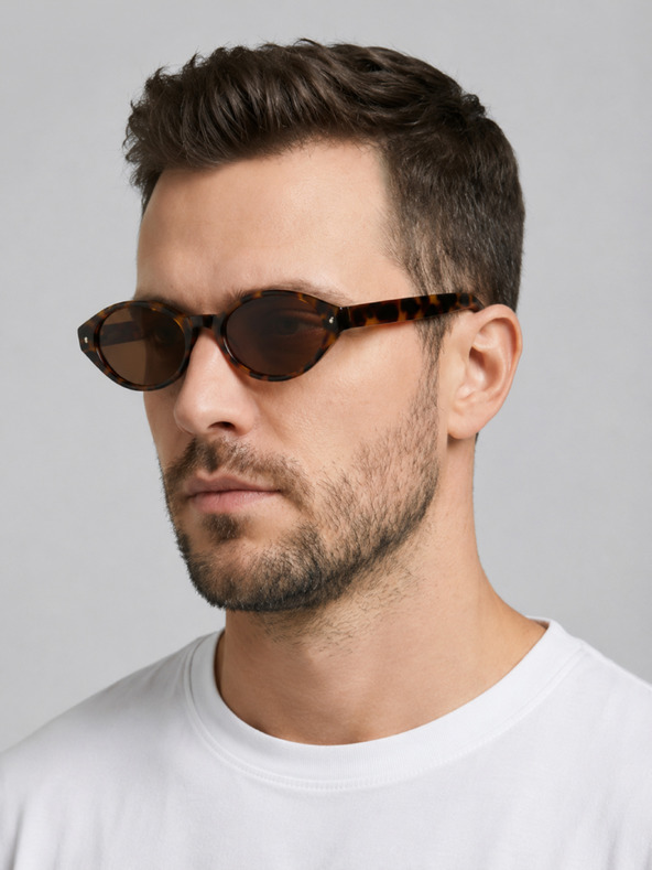 VEYREY VeyRey női cat-eye acetát polarizált napszemüveg Aest leopárd keret barna lencse