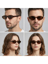 VEYREY VeyRey női cat-eye acetát polarizált napszemüveg Aest leopárd keret barna lencse