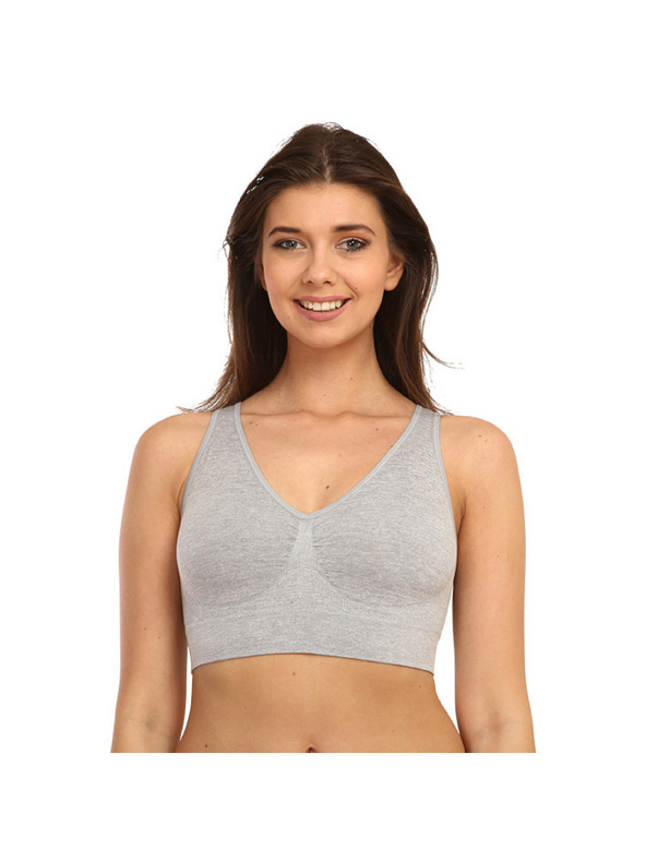 Bellinda EASY BRA - Női drótmentes sport melltartó - szürke