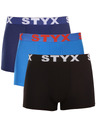 Styx Három darabos készlet - férfi boxeralsó Styx sport elasztikus többszínű Styx sport többszínű