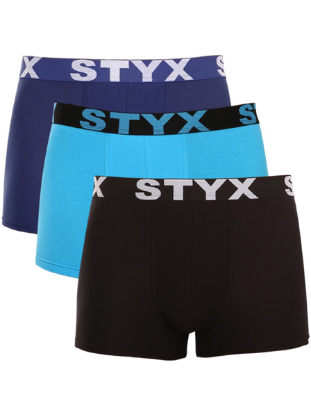Styx Három darabos készlet - férfi boxeralsó Styx sport elasztikus többszínű Styx sport többszínű