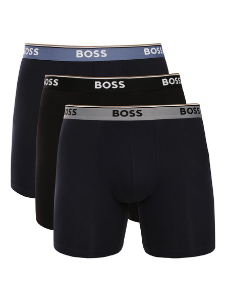 BOSS Három darabos csomag - BOSS férfi boxeralsó fekete