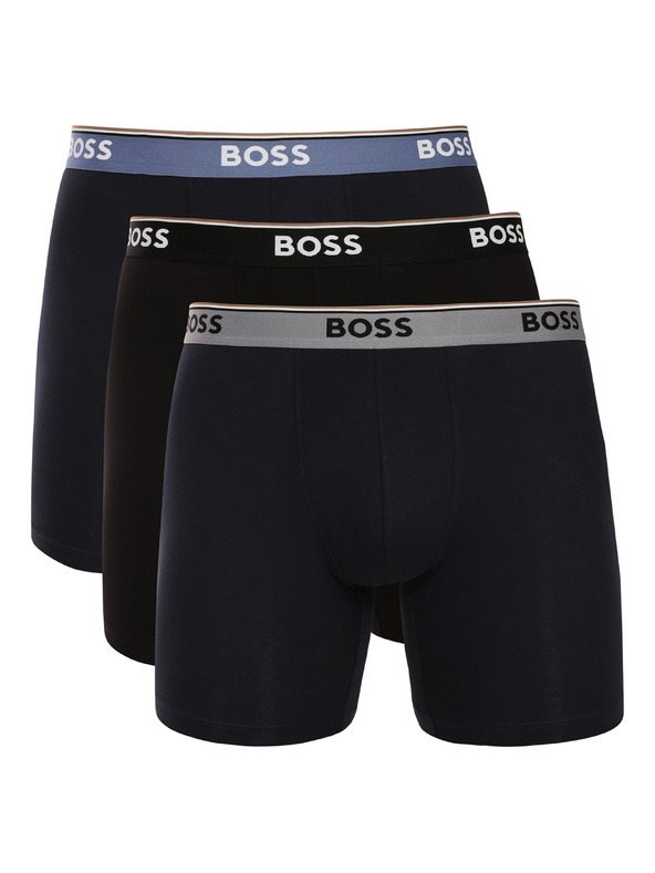 BOSS Három darabos csomag - BOSS férfi boxeralsó fekete