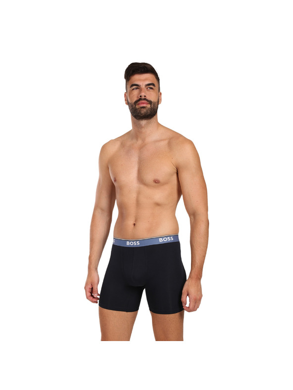 BOSS Három darabos csomag - BOSS férfi boxeralsó fekete