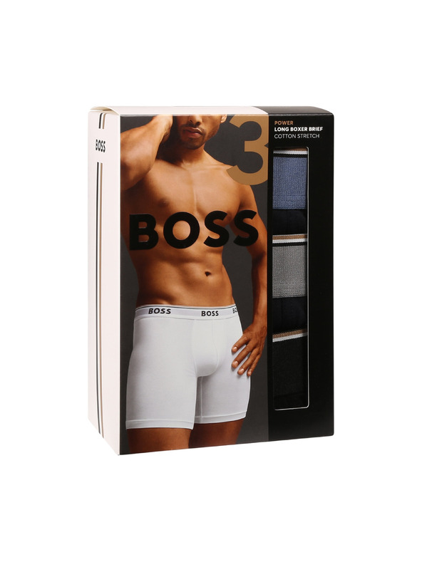 BOSS Három darabos csomag - BOSS férfi boxeralsó fekete