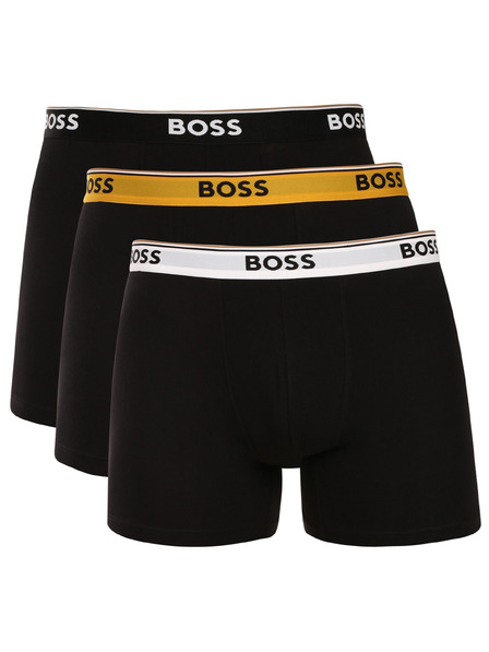 BOSS Három darabos csomag - BOSS férfi boxeralsó fekete