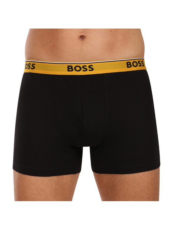 BOSS Három darabos csomag - BOSS férfi boxeralsó fekete