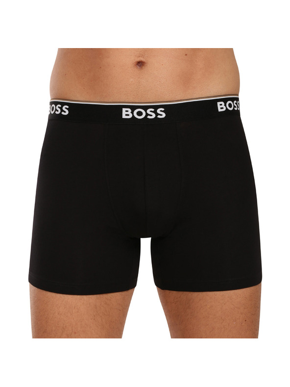 BOSS Három darabos csomag - BOSS férfi boxeralsó fekete