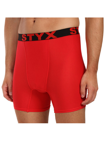 Styx Styx long férfi boxer sportgumival piros