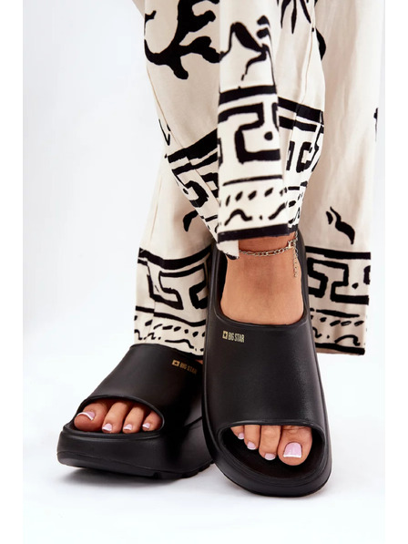 BIG STAR SHOES Női habpapucs platformon Big Star – fekete