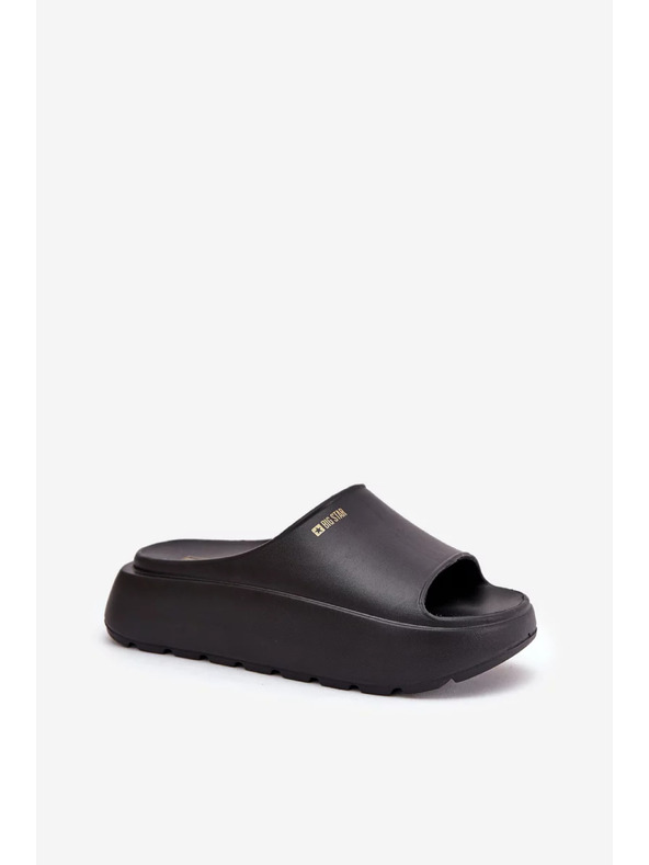 BIG STAR SHOES Női habpapucs platformon Big Star – fekete