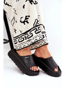 BIG STAR SHOES Női habpapucs platformon Big Star – fekete