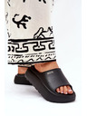 BIG STAR SHOES Női habpapucs platformon Big Star – fekete