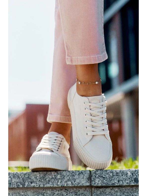 BIG STAR SHOES Női vászon tornacipő Big Star – bézs