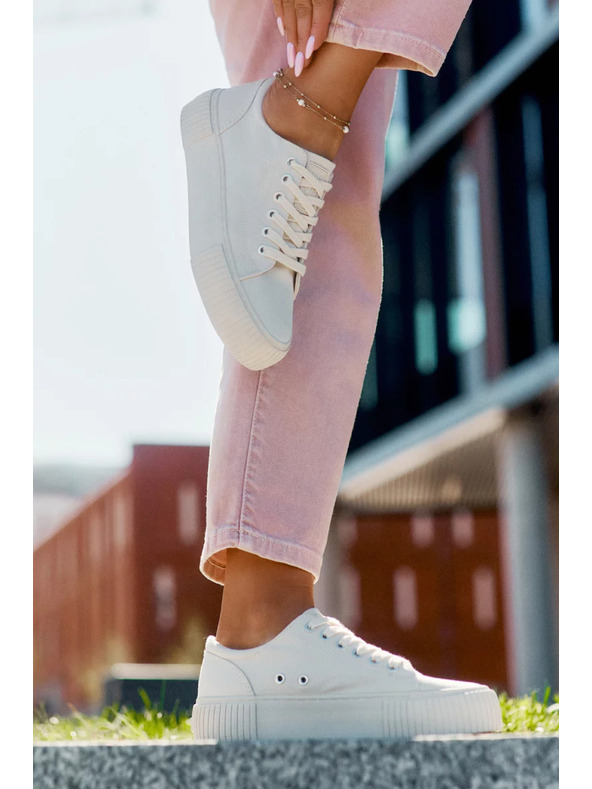 BIG STAR SHOES Női vászon tornacipő Big Star – bézs