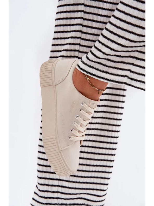 BIG STAR SHOES Női vászon tornacipő Big Star – bézs