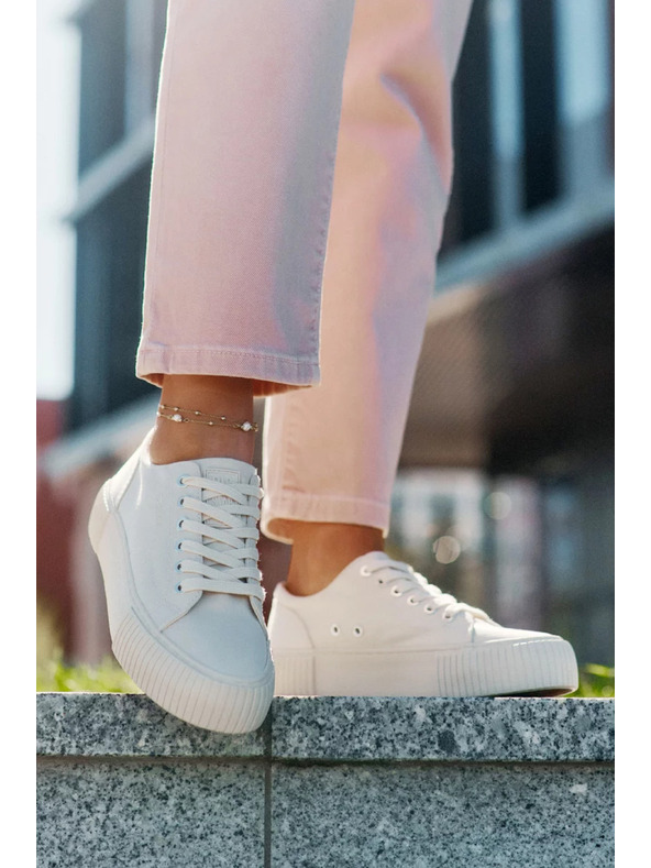 BIG STAR SHOES Női vászon tornacipő Big Star – bézs