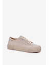 BIG STAR SHOES Női vászon tornacipő Big Star – bézs