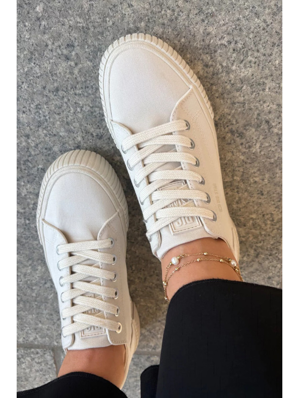 BIG STAR SHOES Női vászon tornacipő Big Star – bézs