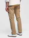 Ombre Clothing Férfi nadrág rakodó zsebekkel és szegéllyel - világos barna V3 P1526 Ombre Clothing