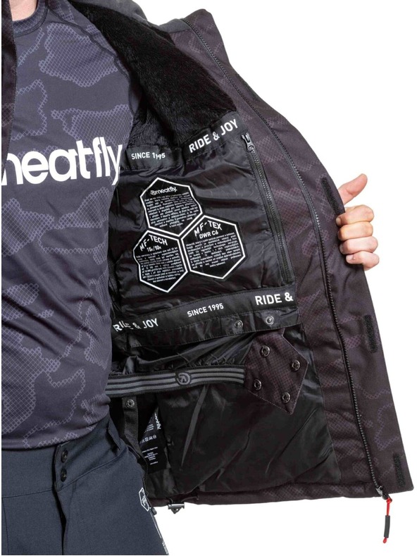 Meatfly Meatfly férfi SNB & SKI dzseki Shader Morph Black