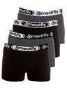 Meatfly Meatfly férfi boxeralsó Balboa Boxershorts Four Pack Black/Grey Heather