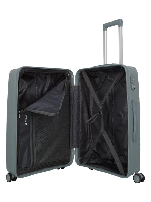Travelite Utazási bőrönd Travelite Pacific M Anthracite