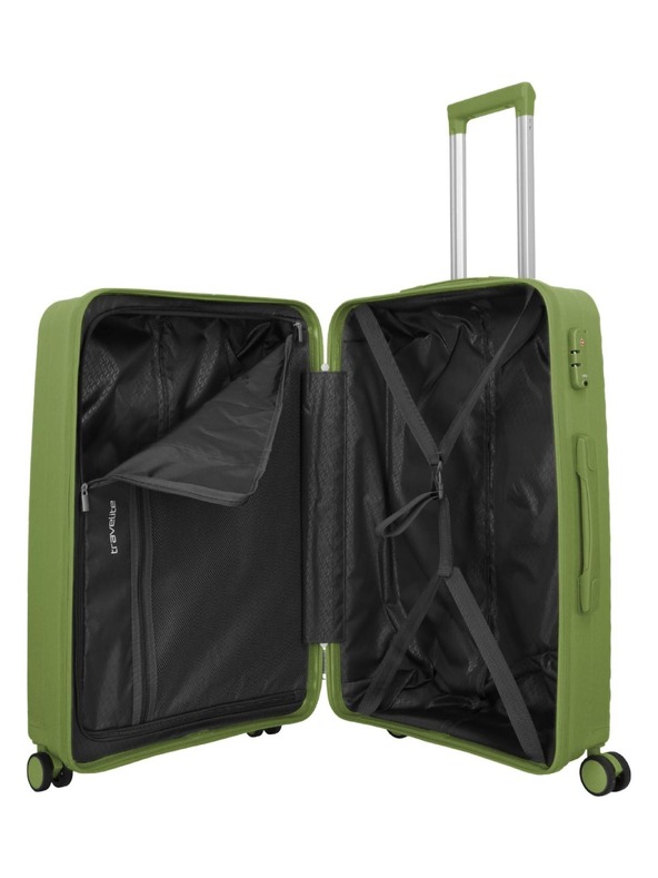 Travelite Utazási bőrönd Travelite Pacific M Olíva