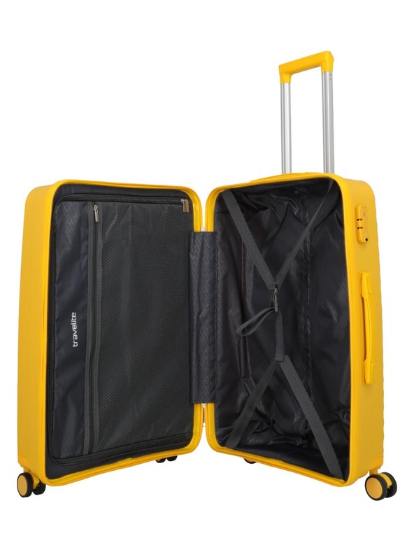 Travelite Utazási bőrönd Travelite Pacific M Sárga