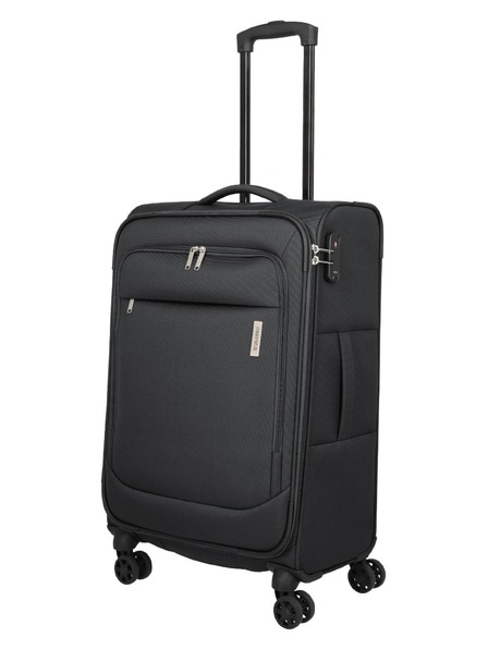 Travelite Utazási bőrönd Travelite Priego M Anthracite