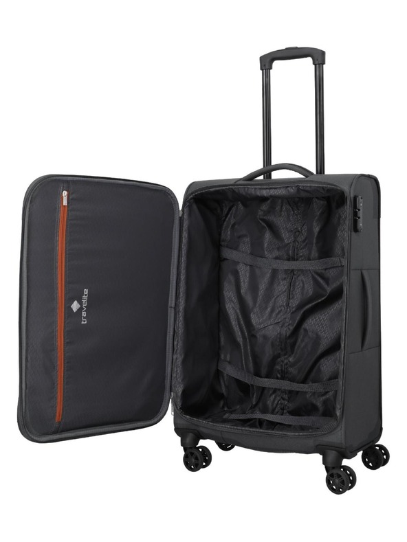 Travelite Utazási bőrönd Travelite Priego M Anthracite