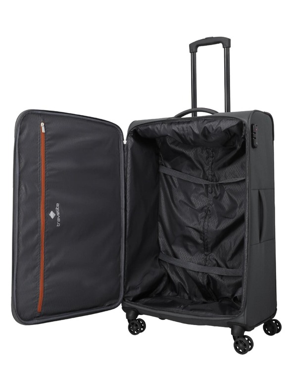 Travelite Utazási bőrönd Travelite Priego L Anthracite